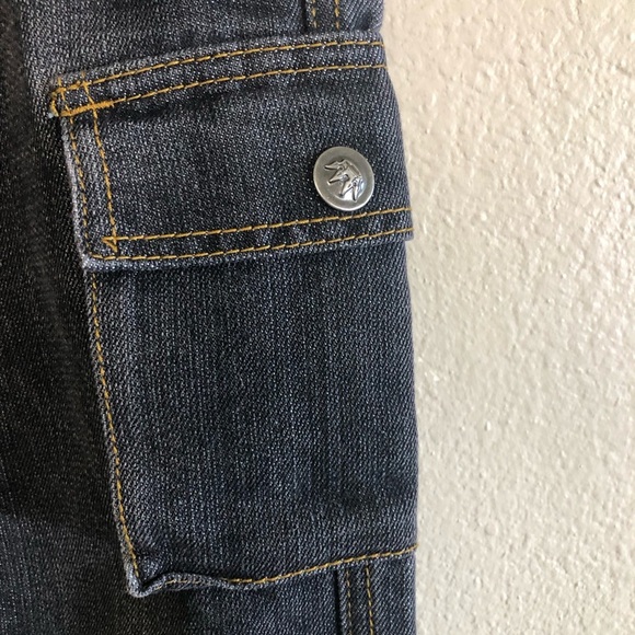 M.Gordon Boys Cargo Vintage Look Relaxed Denim Jeans Size 6 - Picture 4 of 12